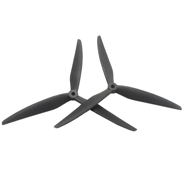 2 Pairs /4 Pairs 7040 8040 9045 3-Blade 5mm Shaft Black Fiberglass Nylon Propeller for 7 Inch 8 Inch 9 Inch FPV RC Racing Drone
