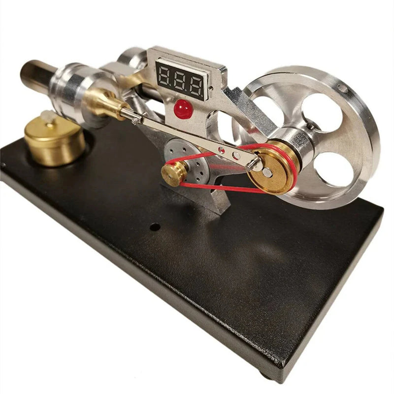 STARPOWER YH001 Type Digital Stirling Engine Model with Glow Lamp Bead and Voltmeter Physics Experiment Science Discovery Production Invention Gift Collection Toys