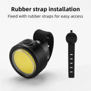 BIKIGHT 100LM Mini Bike Headlight Taillight 200mAh Type-C Rechargeable 3 Modes Adjustable Warning Bicycle Light for MTB Night Riding Safety
