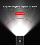 X-TIGER USB Rechargeable Bike Light, Super Bright 1800 Lumen Wide Angle View Bicycle Lights, Easy To Install Bike Front Lights, Bicycle Headlight Safety Flashlight