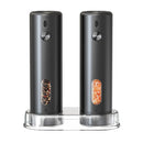 110ml Electric Pepper Grinder 5 Adjustable Grinding Levels Automatic Rose Salt Grinder Type-C Rechargeable Electric Pepper Grinder