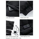 TENGOO HT-09 Heated Vest 9 Heating Areas Oversized Women Men Winter Vest Self Heating Hoodie Vest Usb Electric Thermal Vest Jacket Outdoor Vest