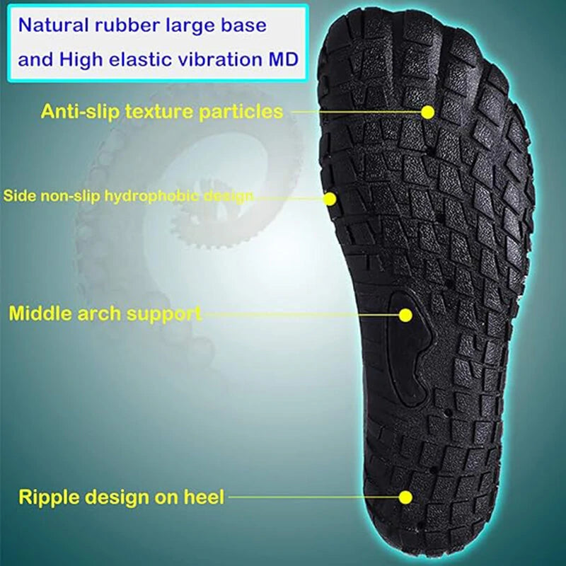 TENGOO Beach Wading Sandal Five Fingers Barefoot Design Quick Dry  Non-Slip Breathable Surf Fishing Fitness Water Sports Shoes