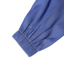 ZANZEA Women Vintage Round Neck Denim Dresses Casual Lantern Sleeve Solid Maxi Dress