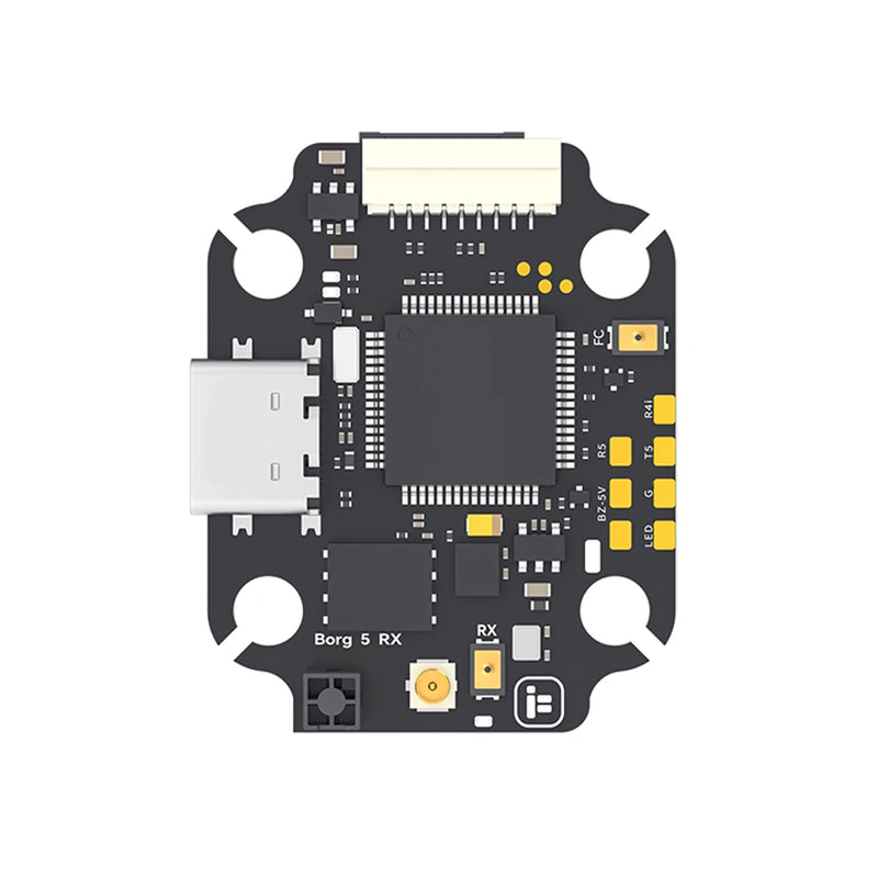 20*20mm iFlight Borg 5S Flight Controller 5V 12V BEC with 60A 60R ESC 3-8S Stack Built-in ELRS 2.4GHz Receiver for FPV Racing Drone
