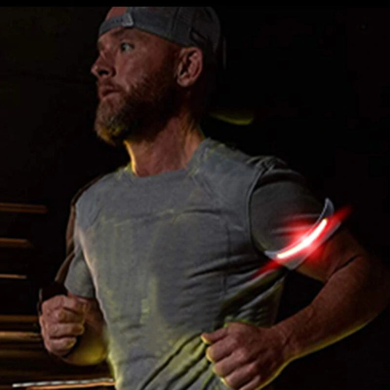USB Charging Strong Running Light Outdoor COB Night Sports Light Arm Night Flashing Strong Riding Lamp
