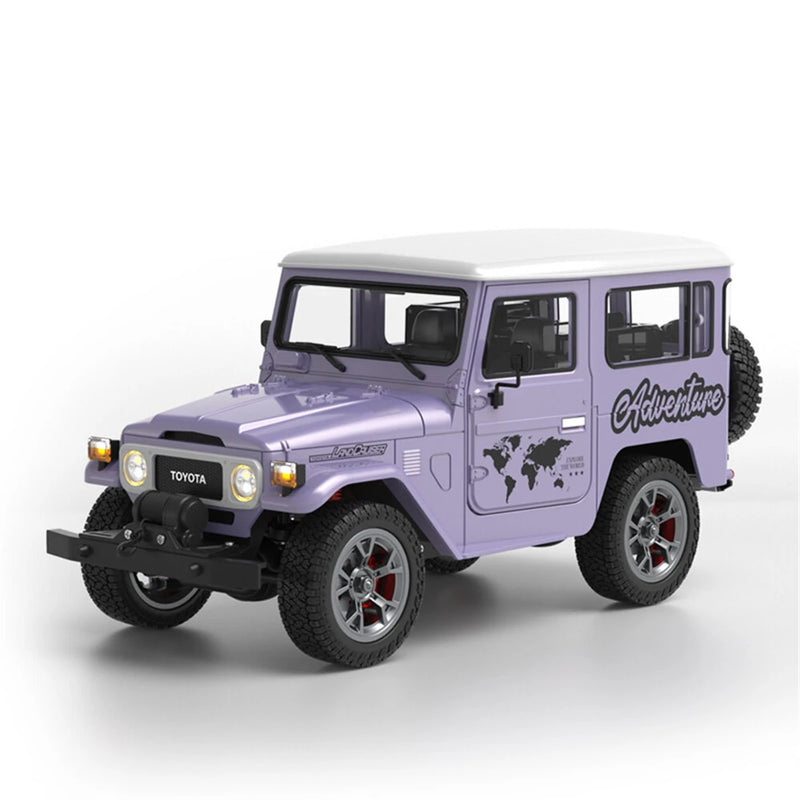 TRASPED HG4-211 RTR 1/16 2.4G 4WD RC Car for TOYOTA FJ40 Land Cruiser Off-Road Truck with Winch LED Light Sound Smoke Simulated Suspension Metal Drive Shaft Spring Wheel Hub Remot Control Vehicles Models Toys