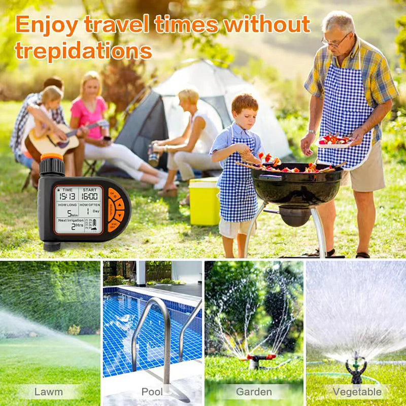 Intelligent Timing Gardening Automatic Watering Device Large Screen LCD Controller Garden Balcony Farmo Sprinkler Timer Outdor Irrigation Controller