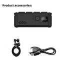 BIKIGHT Bicycle Headlight 1000 Lumen USB C Rechargeable 4-LED Front Light with Digital Display MTB Lamp for Night Riding