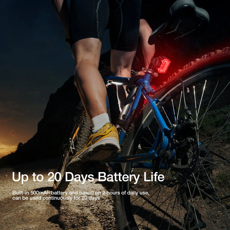 Astrolux TL01 Bike Taillight 500mAh Battery 6 Light Modes USB-C Rechargeable IPX6 Waterproof Wear-resistant Aluminum Shell Bicycle Rear Light for Night Cycling