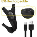 ZANLURE 1PCS/1Pair USB Charging Night Fishing Gloves for Outdoor Cycling Running Sports Flashlight Half Finger Gloves