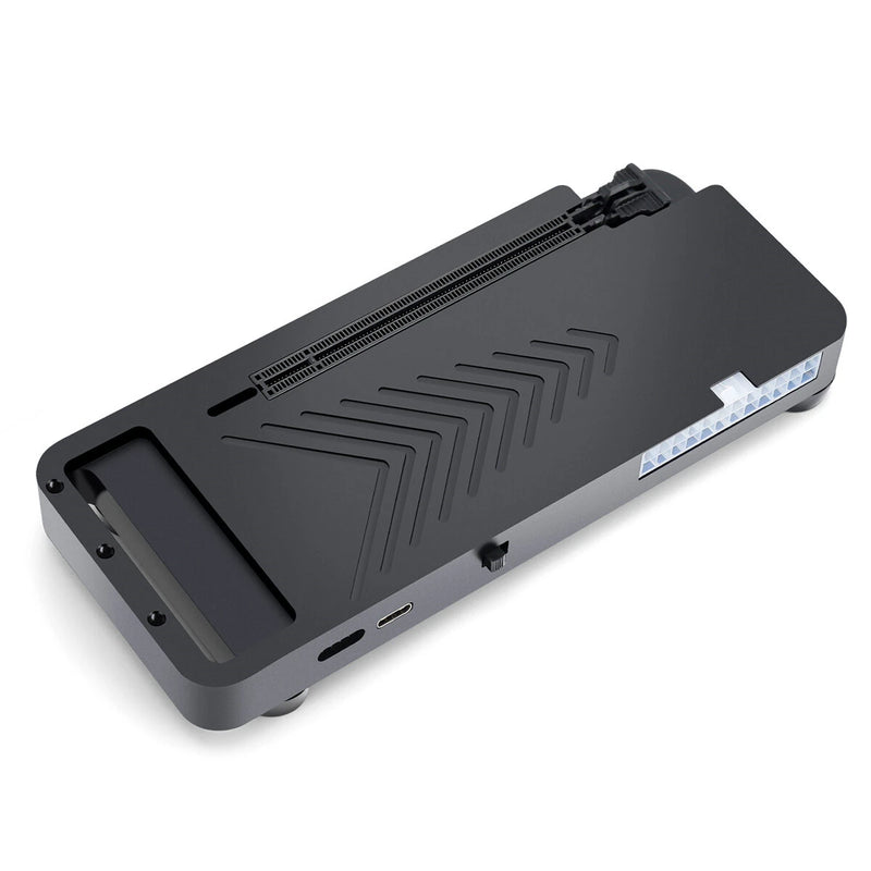 RONGDESON RDS003 External Graphics Card Dock Thunderbolt4 USB4 40Gbps PCIe 4.0x16 AMD NVIDIA GPU Compatibility Windows Linux Type-C Portable Aluminum Alloy Gaming AI eGPU Enclosure