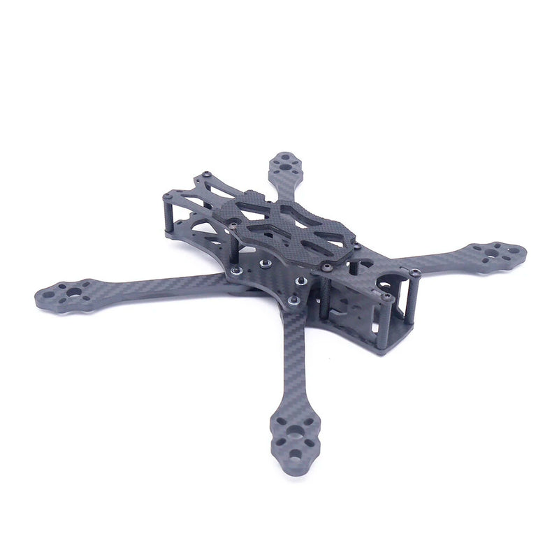 STEELE 5 220mm Wheelbase 5mm Arm Thickness Carbon Fiber X Type 5 Inch Freestyle Frame Kit Support Caddx Vista HD System for RC Drone FPV Racing
