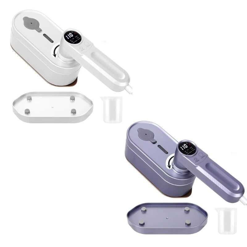 Smart Handheld Mini Garment Steamer Travel Clothes Powerful Handheld Steam Ironing Machine Fast Heating with Digital Display 180 Rotatable Clothes Ironing