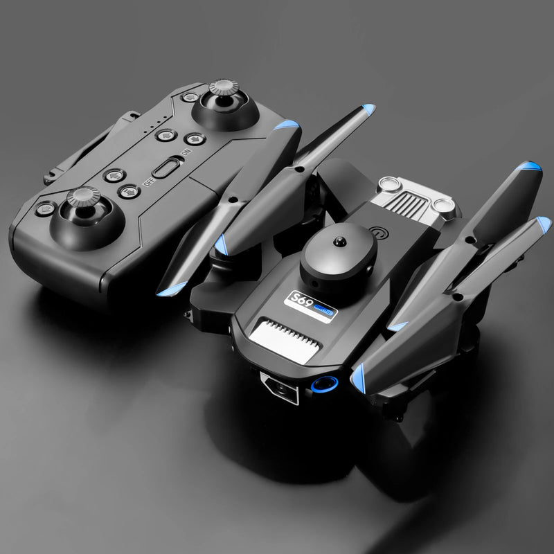 S69 WIFI FPV with 4K 480P Dual Camera  Obstacle Avoidance Altoitude Hold Mode 15mins Flight Time Foldable RC Drone Quadcopter RTF Drone