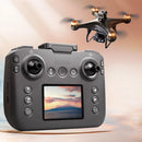 YLR/C S116 MAX WiFi FPV with LCD Screen Controller HD Dual Camera Servo Gimbal 360 Obstacle Avoidance Optical Flow Positioning Brushless RC Drone Quadcopter RTF