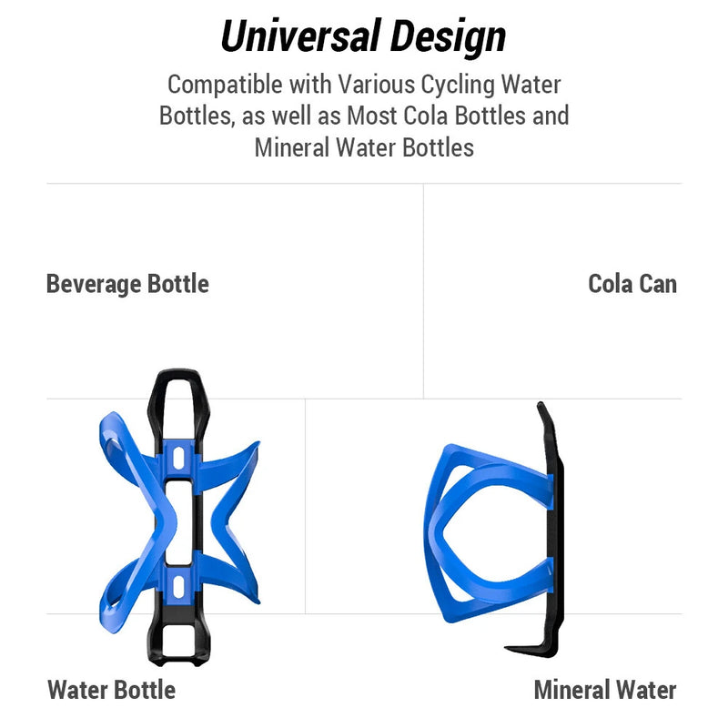 ENLEE Bicycle Water Bottle Holder Lightweight Left-Right Side Pull MTB Bicycle Bottle Cages Bracket for Outdoor Cycling