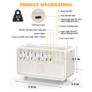 Tevorex 3 in 1 Bluetooth White Noise Machine with Aroma Diffuser,Humidifier & Night Light 8 Natural Sounds,3-Level Dimming for Sleep Therapy