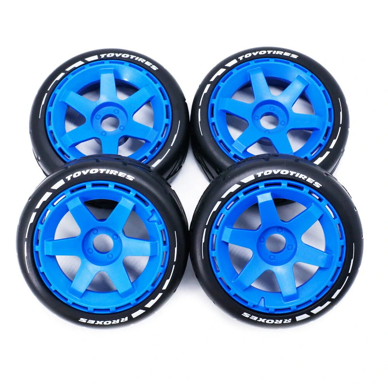 4PCS 1/8 Rally Drift On-Road Tires Wheels 17mm Hex for ARRMA INFRACTION LIMITLESS FELONY F1 ZD RC Car Vehicles Model Parts