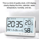 LCD Digital Temperature Humidity Meter -10~50 Measurement Electronic Thermometer Hygrometer LCD Display Alarm Clock