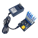 HOBBYFLY 6-Port 1S Battery Charger With Low-voltage Input Protection Charge for 1S 4.20V/3.7V LiPo 4.35V/3.8V LiHV Battery