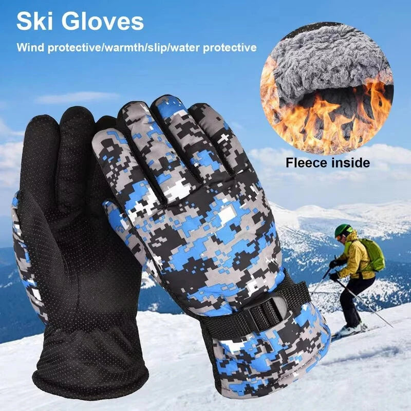 Waterproof Cotton Gloves for Men and Women Breathable Snow Gloves Motorcycle Gloves Snowboard Ski Gloves
