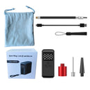 150PSI Portable Bike Inflation Air Pump 70W Power Output 2400mAh Power Bank Digital Display USB Rechargeable Smart Mini Flashlight Pump for Bicycle Car Basketball Boat