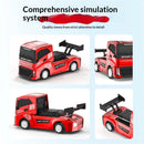 DANIULE Toys 3355 RTR 1/87 2.4G 4WD RC Car Mini Half-Scale Simulation Tractor Semi Drift Truck Optional Trailer Competitive Stunt Racing LED Light Transport Desktop Vehicles Models Boys Birthday Gifts