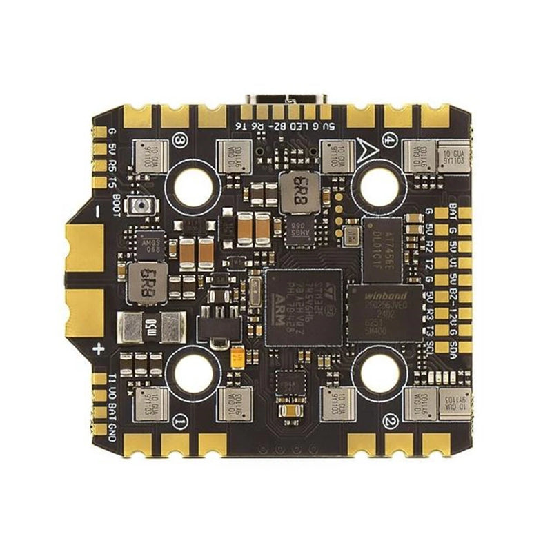 20*20mm Axisflying ARGUS F745 Flight Controller with 5V 12V BEC Output & 40A 4-6S ESC Stack for RC FPV Racing Drone