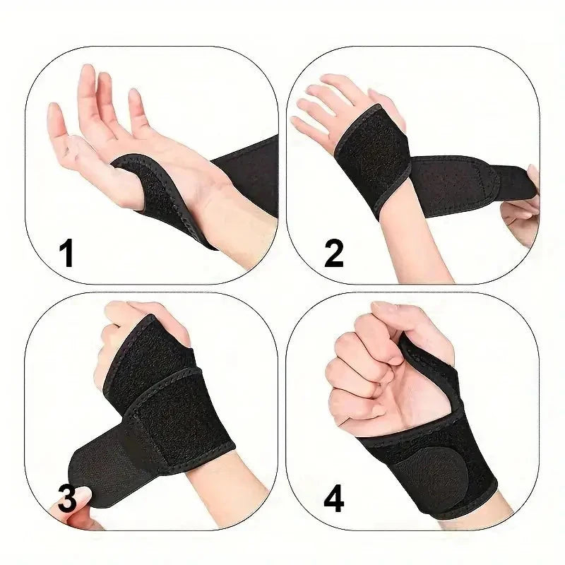 KALOAD 1 Pc Adjustable Wrist Brace Support Hand Stabilizer for Basketball Football Boxing Cycling Injuries and Prevention