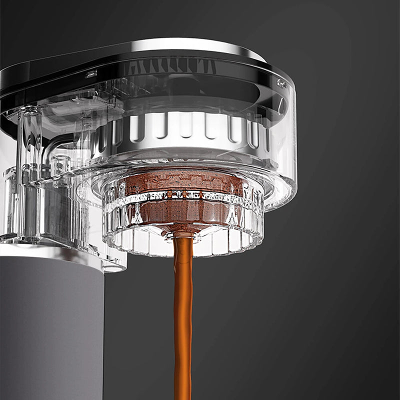BlitzHome C180 Mini Coffee Machine Portable Espresso Maker 15Bar Pressure Hot/Cold Extraction Easy Cleaning for Home Office & Travel