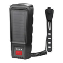 Solar Charging Bike Headlight 400Lm Brightness 200m Distance Range 2000mAh Battery Waterproof 3 Light Modes Warning Flashlight with 130dB Horn for Road Mountain Bicycle