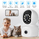 K22 2MP PTZ IP Security Camera Dual Lens Dual Screen WiFi Wireless Full Color Night Vision Humanoid Motion Detection Two-way Audio Smart Home Surveillance Cameras