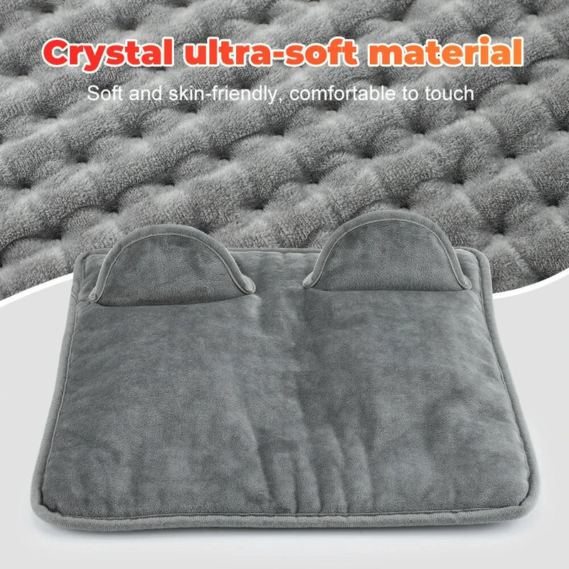 Electric Foot Heating Pad Washable Feet Warmer Heater Household Soft Plush Heat Blanket Foot Heat Mat Home Office Bedroom 9 Temperature Settings And 4 Time Settings