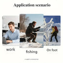 1 Pair USB Electric Heated Gloves Adjustable Temperature Half Finger Warmer Electric Thermal Winter Warm Gloves for Cycling Skiing