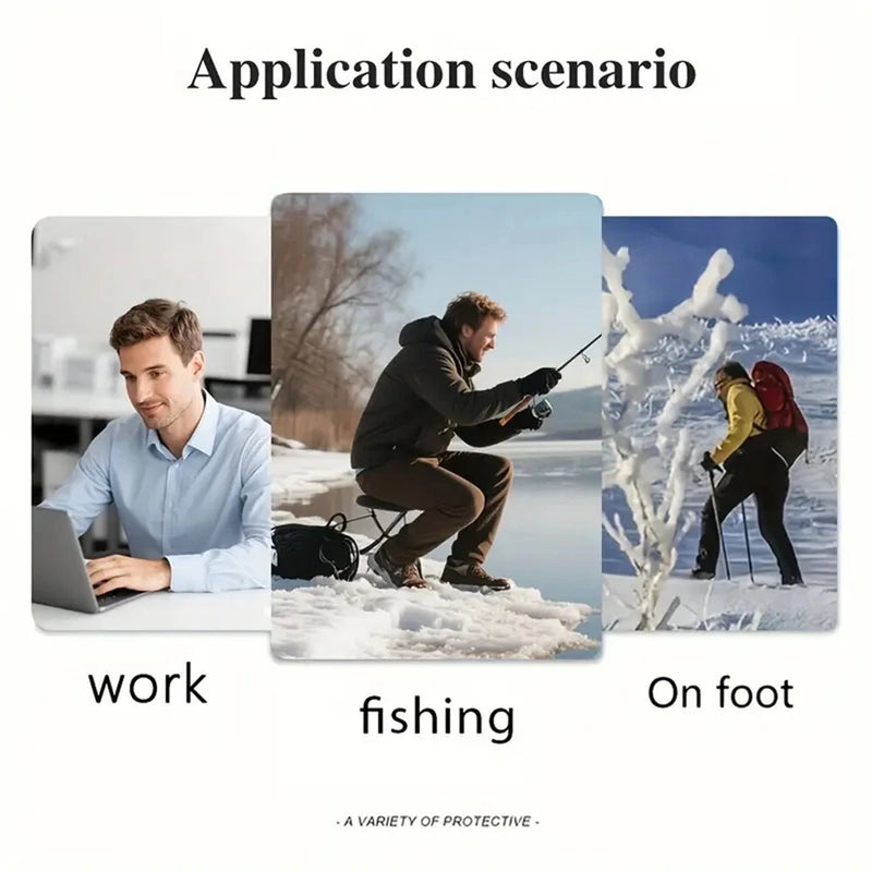 1 Pair USB Electric Heated Gloves Adjustable Temperature Half Finger Warmer Electric Thermal Winter Warm Gloves for Cycling Skiing