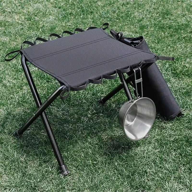 IPRee Outdoor Portable Folding Stool Oxford Cloth Folding Stool Nonslip Camping Stool Chair Waterproof Fishing Chair Picnic Seat Tools