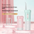 Portable Cordless Water Flosser with 4 Modes & 4 Nozzles Rechargeable  IPX7 Waterproof 200ml Telescopic Water Tank Travel Oral Irrigator