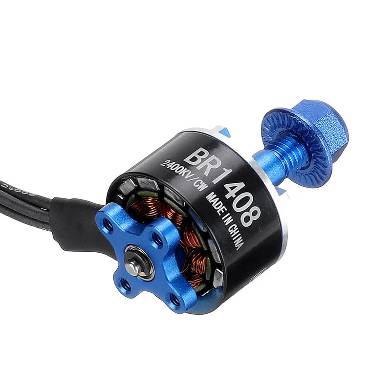 4 PCS Racerstar BR1408 1408 2400KV 2-4S Brushless Motor 5mm Shaft for CineWhoop RC FPV Racing Drone