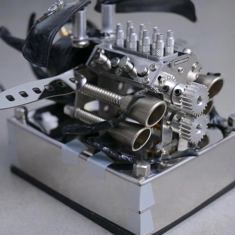 NIKOLATOY V8 Alloy Mechanical Model Desktop Ornament Science Discovery Toys Gifts