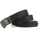 TUSHI 120cm Nylon Hard Tactical Belt for Men Metal Automatic Buckle Belt Military Belt for Outdoor Sports