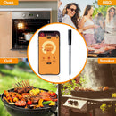 Wireless Smart BBQ Thermometer Bluetooth Probe with Phone App Display Baking Steaming Food Temperature Oven Temperature Kitchen Electric Thermometer Wireless Passive Oven Kitchen Electric High Temperature Probe
