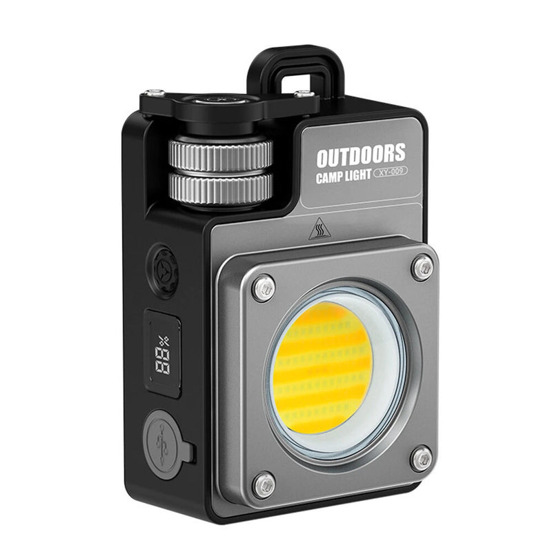 SEEKNITE USB Rechargeable LED Camping Lantern with Magnetic Base and Multi-Source COB Work/Repair Light for Outdoor Use