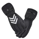 TENGOO Electric Heated Gloves Waterproof Winter Gloves Heated Ski Gloves Warm Touching Screen Gloves Keep Warm Outdoor Motorcycle Gloves Thermal Gloves Battery Heated Gloves