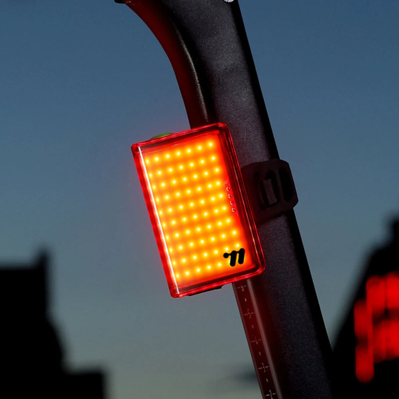 WEST BIKING 270 Curved Bicycle Taillights 8 Lighting Modes IP65 Waterproof Type-C Charging Warning Bike Rear Light for Night Riding Safety