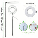 1 To 3 Angel Ring USB Plant LED Light with 3 Lamp Heads 2/4/8 Hours Switch Timer 4 Level Brightness Adjustment Suitable for Indoor Plant Growth