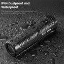 WEST BIKING 1000LM Bicycle Headlight 8 Lighting Modes Aluminium 4500mAh Power Bank Type-C Rechargeable Waterproof Flashlight for MTB Road Cycling