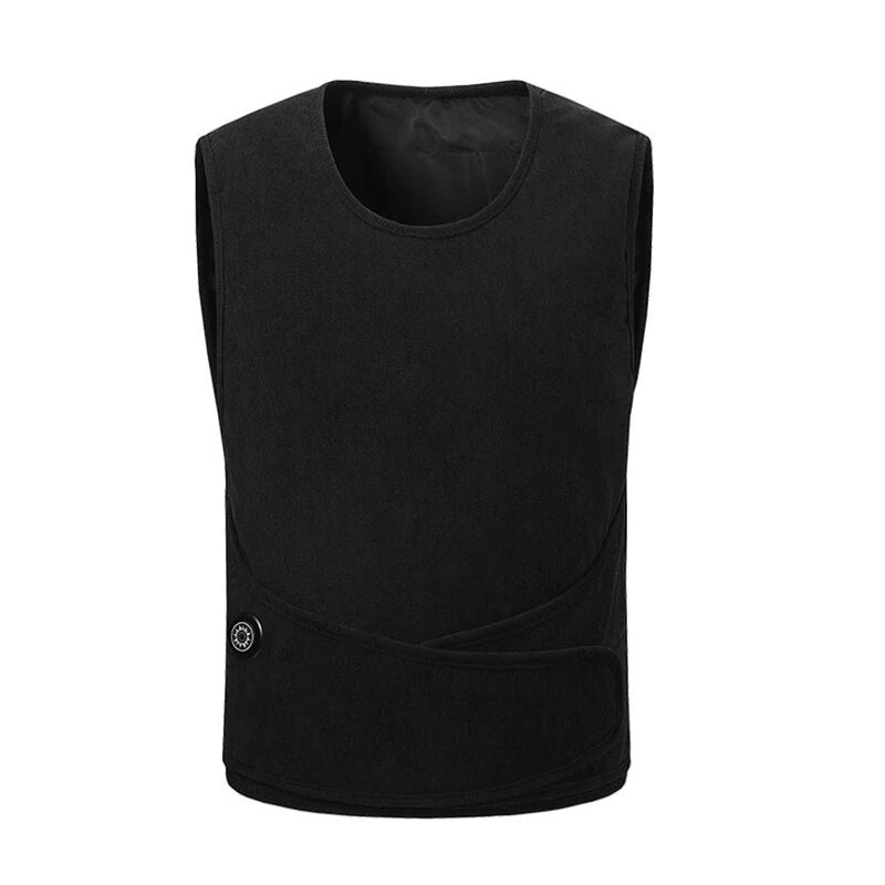 TENGOO HZB-11 11 Areas Heated Vest Men Women USB Electric Self Heating Vest with Adjustable Belt Warming Waistcoat Heated Jacket Washable Thermal Winter Clothes