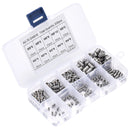 200pcs 304 Stainless Steel Set Screw M3 M4 M5 M6 M8 Allen Head Socket Hex Grub Screw Set Cup Point Assortment Kit Metric