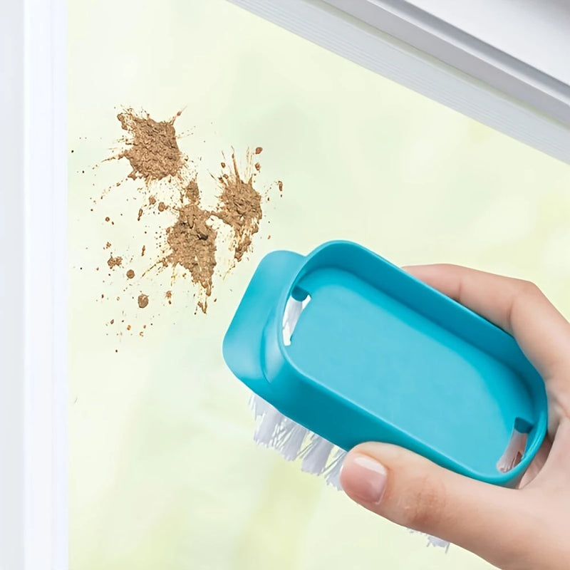 4-in-1 Home Glass Cleaning Brush Glass Cleaning Brush Multi-function Window Cleaner Creative Household Cleaning Tools Suitable for Bathroom Mirror Window Glass Tile